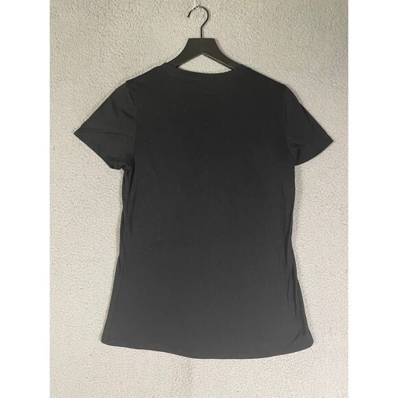 Disney Mickey Mouse Women’s Black T-Shirt Size L Graphic Tee Three Faces - Picture 3 of 6